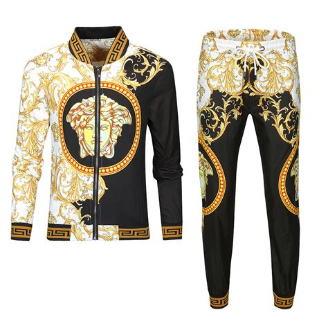 fake versace tracksuit|versace tracksuit men's for cheap.